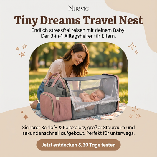 Tiny Dreams Travel Nest - Endlich stressfrei reisen mit deinem Baby