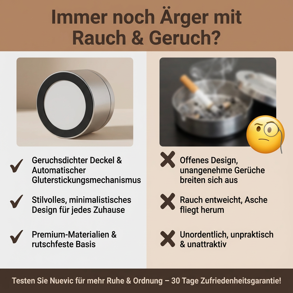AirLock Ashtray - Keine verstreute Asche beim nächsten Bremsen