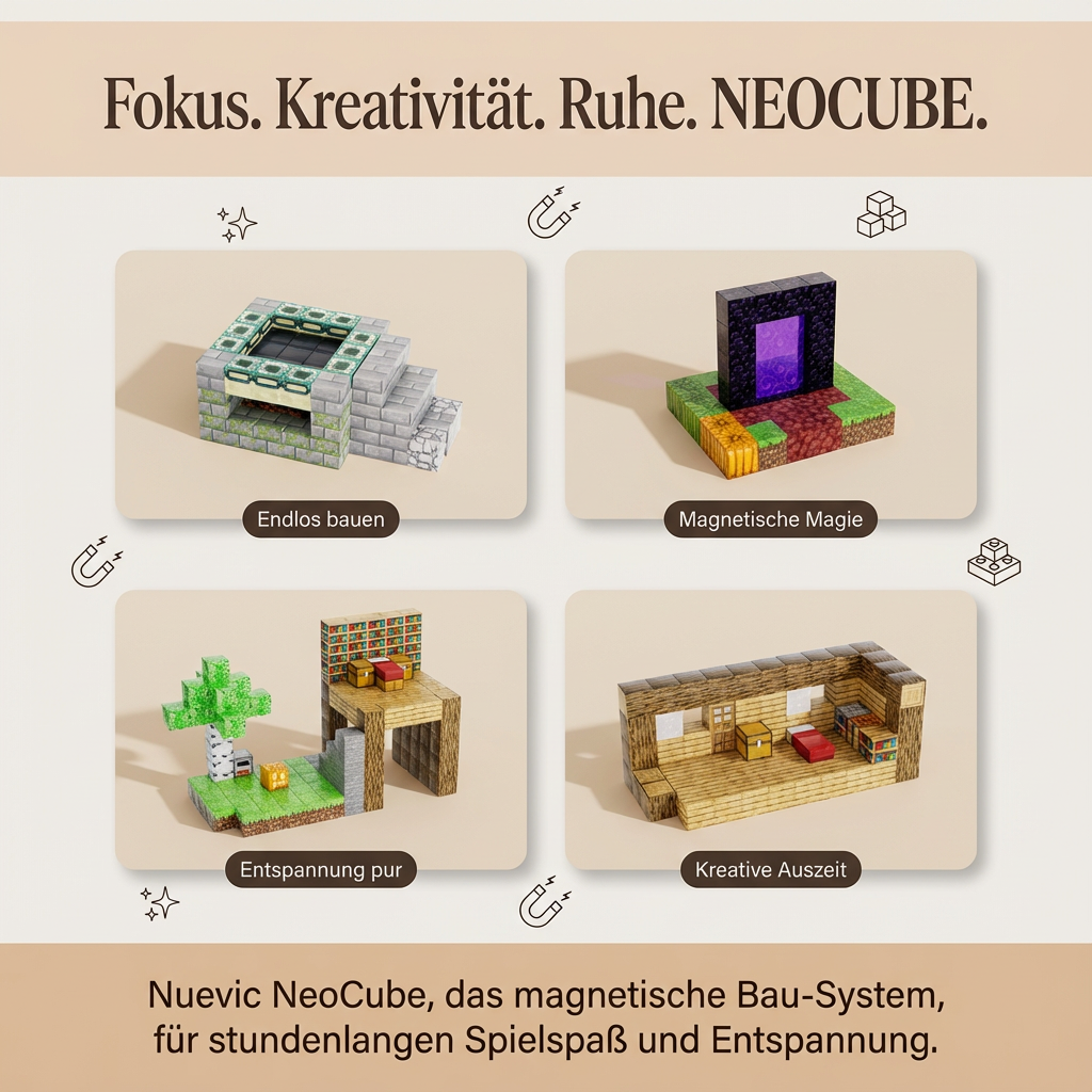 NeoCube - Einfach zusammenklicken, frei bauen und immer wieder neu erfinden