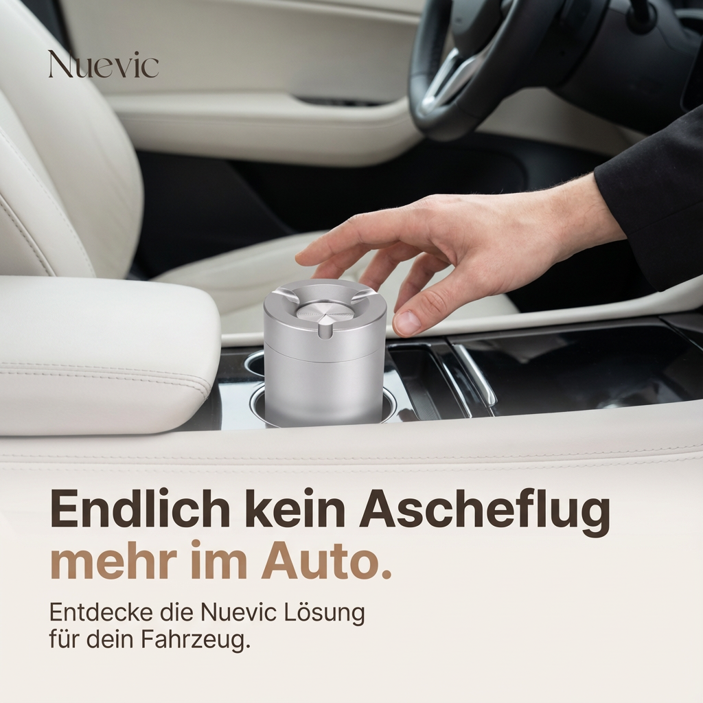 AirLock Ashtray - Keine verstreute Asche beim nächsten Bremsen