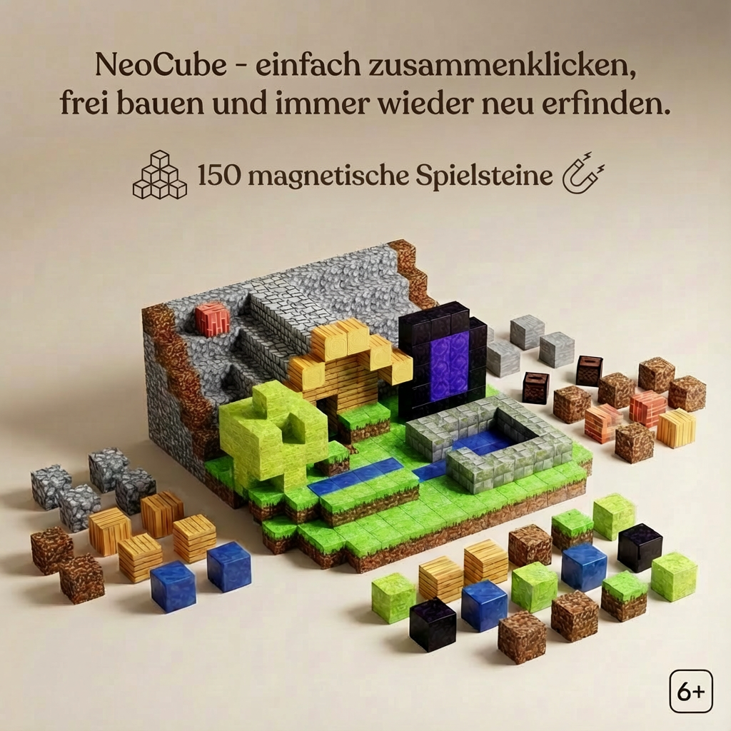 NeoCube - Einfach zusammenklicken, frei bauen und immer wieder neu erfinden